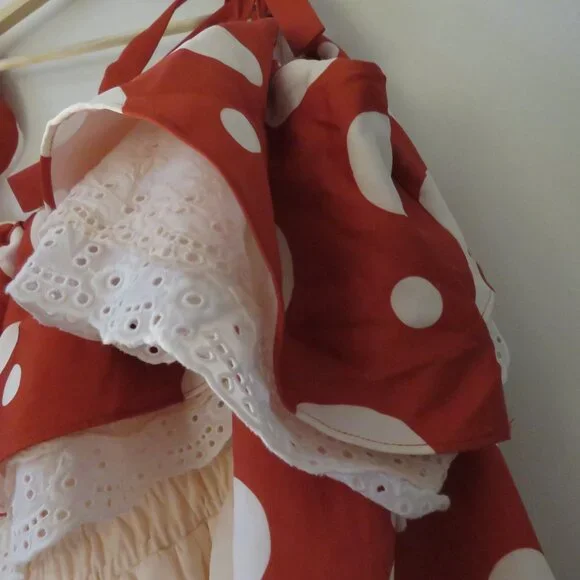 MOCHIPAN Amanita Long Mushroom Dress Whimsical Mushroomcore Coquette 4XL NWT - Picture 6 of 16